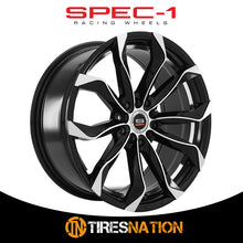 Spec-1 Sp-44 Gloss Black & Machined 18X8.5 4X100/4X114.3 73.1 40