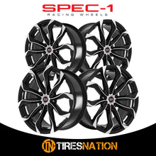 Spec-1 Sp-44 Gloss Black & Machined 18X8.5 4X100/4X114.3 73.1 40