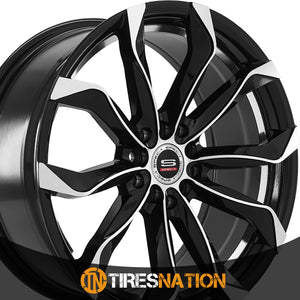 Spec-1 Sp-44 Gloss Black & Machined 18X8.5 4X100/4X114.3 73.1 40