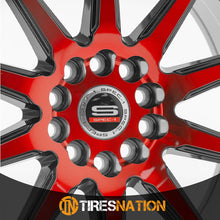 Spec-1 Sp-51 Gloss Black & Red Machined 18X8 4X100/4X114.3 73.1 38
