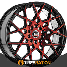 Spec-1 Sp-52 Gloss Black & Red Machined 18X8 4X100/4X114.3 73.1 38