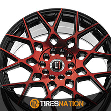 Spec-1 Sp-52 Gloss Black & Red Machined 18X8 4X100/4X114.3 73.1 38