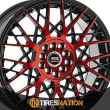Spec-1 Sp-53 Gloss Black & Red Machined 18X8 4X100/4X114.3 73.1 38