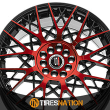 Spec-1 Sp-53 Gloss Black & Red Machined 18X8 4X100/4X114.3 73.1 38