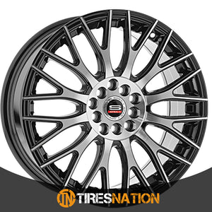 Spec-1 Sp-55 Gloss Black & Machined 18X8 4X100/4X114.3 73.1 38