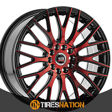 Spec-1 Sp-55 Gloss Black & Red Machined 20X8.5 5X100/5X114.3 73.1 38