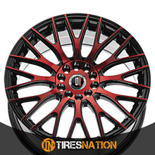 Spec-1 Sp-55 Gloss Black & Red Machined 20X8.5 5X100/5X114.3 73.1 38