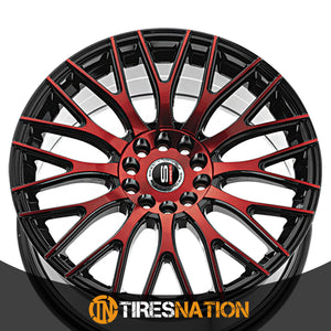 Spec-1 Sp-55 Gloss Black & Red Machined 20X8.5 5X100/5X114.3 73.1 38
