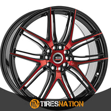 Spec-1 Sp-56 Gloss Black & Red Machined 18X8 4X100/4X114.3 73.1 38
