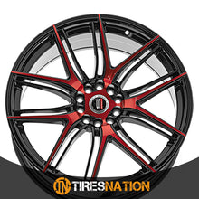 Spec-1 Sp-56 Gloss Black & Red Machined 18X8 4X100/4X114.3 73.1 38