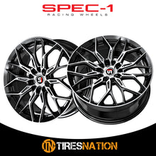 Spec-1 Sp-57 Gloss Black & Machined 18X8 4X100/4X114.3 73.1 38