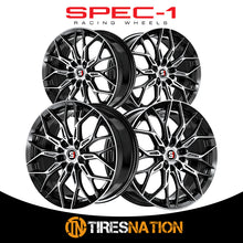 Spec-1 Sp-57 Gloss Black & Machined 18X8 4X100/4X114.3 73.1 38