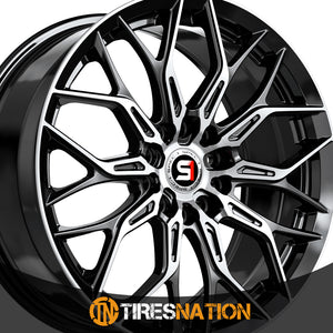 Spec-1 Sp-57 Gloss Black & Machined 18X8 4X100/4X114.3 73.1 38