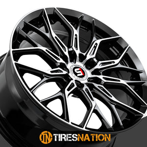 Spec-1 Sp-57 Gloss Black & Machined 18X8 4X100/4X114.3 73.1 38