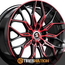 Spec-1 Sp-57 Gloss Black & Red Machined 17X7.5 5X108/5X114.3 73.1 42
