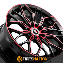 Spec-1 Sp-57 Gloss Black & Red Machined 17X7.5 5X108/5X114.3 73.1 42