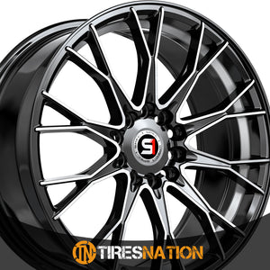 Spec-1 Sp-59 Gloss Black & Machined & Undercut 17X7.5 5X112/5X114.3 73.1 42