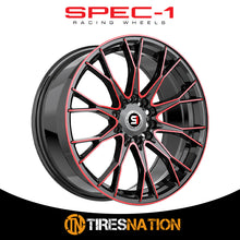 Spec-1 Sp-59 Gloss Black & Red Machined 17X7.5 5X110/5X114.3 73.1 42