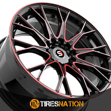 Spec-1 Sp-59 Gloss Black & Red Machined 17X7.5 5X110/5X114.3 73.1 42