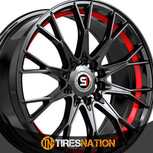 Spec-1 Sp-59 Gloss Black & Red Undercut 17X7.5 5X114.3/5X120 73.1 42