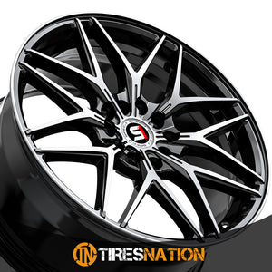 Spec-1 Sp-60 Gloss Black & Machined 18X8 5X114.3/5X120 73.1 38