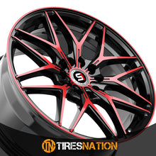 Spec-1 Sp-60 Gloss Black & Red Machined 17X7.5 4X100/4X114.3 73.1 42