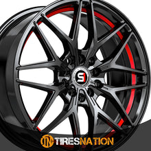 Spec-1 Sp-60 Gloss Black & Red Undercut 17X7.5 5X110/5X114.3 73.1 42