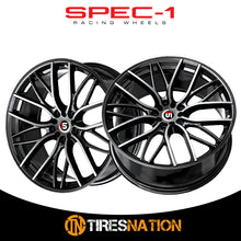 Spec-1 Sp-61 Gloss Black & Machined 18X8 4X100/4X114.3 73.1 38
