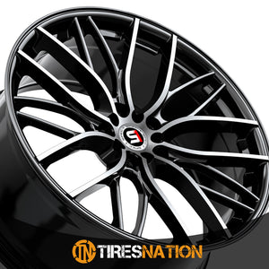 Spec-1 Sp-61 Gloss Black & Machined 18X8 4X100/4X114.3 73.1 38
