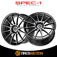 Spec-1 Sp-64 Gloss Black & Machined 17X8 4X100/4X114.3 73.1 42