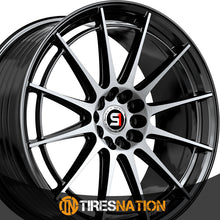 Spec-1 Sp-64 Gloss Black & Machined 17X8 4X100/4X114.3 73.1 42