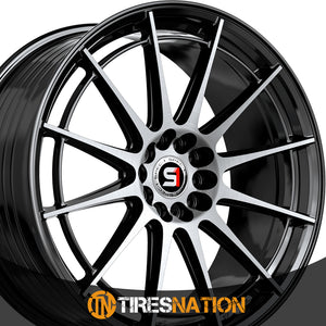 Spec-1 Sp-64 Gloss Black & Machined 17X8 4X100/4X114.3 73.1 42