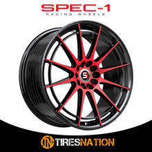 Spec-1 Sp-64 Gloss Black & Red Machined 17X8 5X100/5X114.3 73.1 42