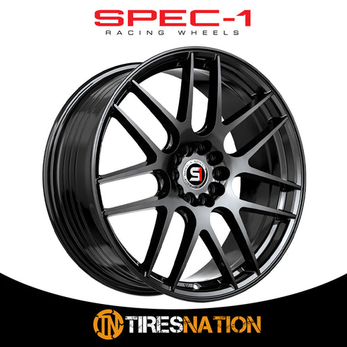 Spec-1 Sp-65 Gloss Black 17X8 5X100/5X114.3 73.1 42