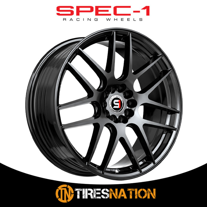 Spec-1 Sp-65 Gloss Black 17X8 5X100/5X114.3 73.1 42
