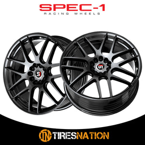 Spec-1 Sp-65 Gloss Black 17X8 5X100/5X114.3 73.1 42