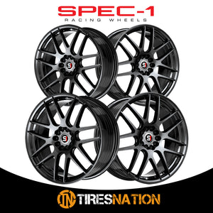 Spec-1 Sp-65 Gloss Black 17X8 5X100/5X114.3 73.1 42