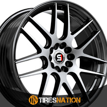 Spec-1 Sp-65 Gloss Black & Machined 17X8 5X100/5X114.3 73.1 42