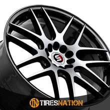 Spec-1 Sp-65 Gloss Black & Machined 17X8 5X100/5X114.3 73.1 42