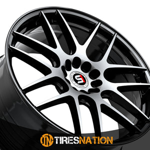 Spec-1 Sp-65 Gloss Black & Machined 17X8 5X100/5X114.3 73.1 42