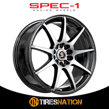 Spec-1 Sp-67 Gloss Black & Machined 18X8 5X112/5X114.3 73.1 38