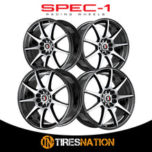 Spec-1 Sp-67 Gloss Black & Machined 18X8 5X112/5X114.3 73.1 38