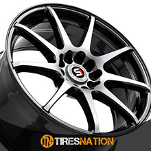 Spec-1 Sp-67 Gloss Black & Machined 18X8 5X112/5X114.3 73.1 38
