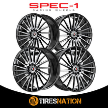 Spec-1 Sp-68 Gloss Black & Machined 17X7.5 5X100/5X114.3 73.1 42