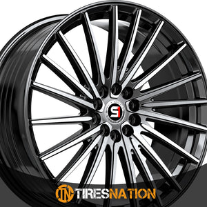Spec-1 Sp-68 Gloss Black & Machined 17X7.5 5X100/5X114.3 73.1 42