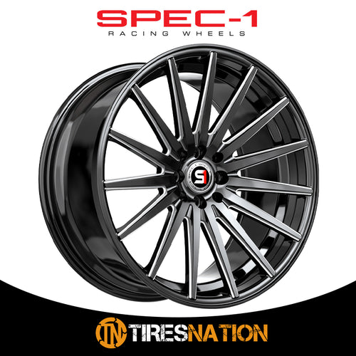 Spec-1 Sp-69 Gloss Black & Milled 17X7.5 4X100/4X114.3 73.1 42