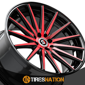 Spec-1 Sp-69 Gloss Black & Red Machined 17X7.5 4X100/4X114.3 73.1 42