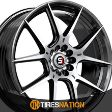 Spec-1 Sp-71 Gloss Black & Machined 17X8 5X100/5X114.3 73.1 42