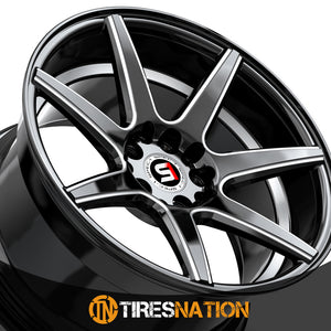 Spec-1 Sp-73 Gloss Black Milled & Undercut 17X7.5 5X100/5X114.3 73.1 42