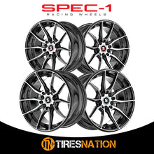 Spec-1 Sp-77 Gloss Black & Machined 16X8 4X100/4X114.3 73.1 20